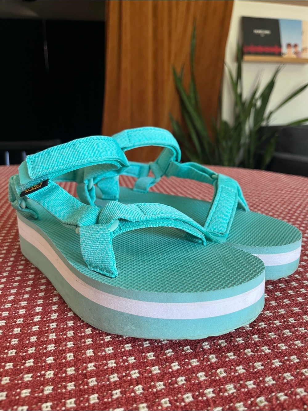 Teva Women's Platform Sandals in Aqua Teal